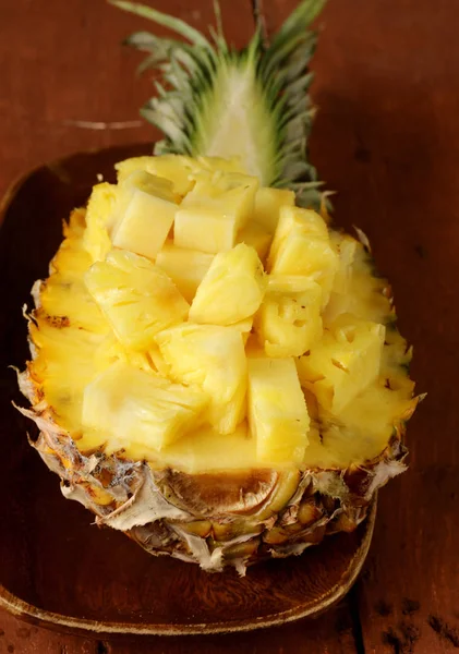 Dessert Süße Bio Ananas — Stockfoto