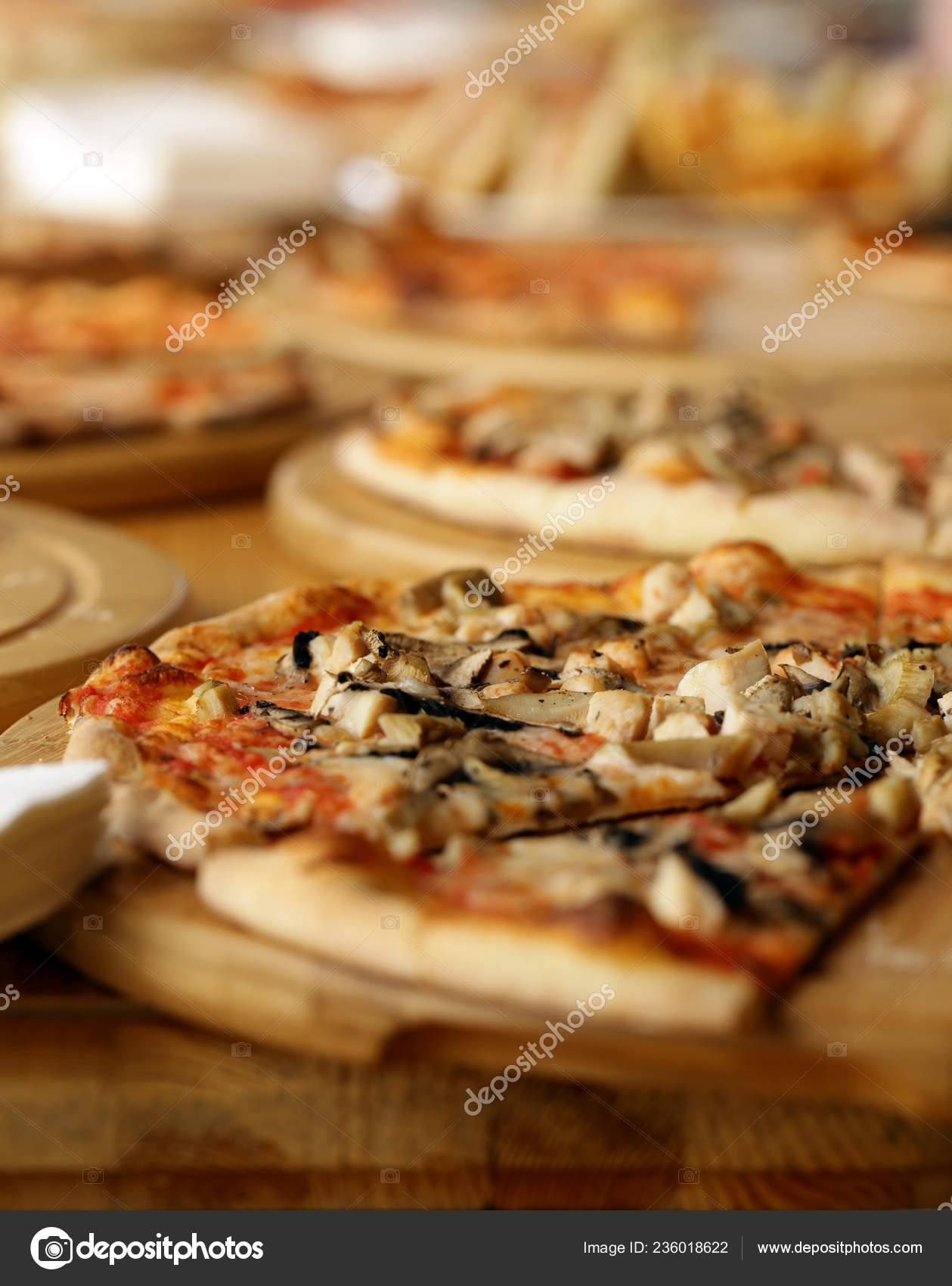 Buffet Table Banquet Sandwich Pizza Stock Photo C Dream79 236018622