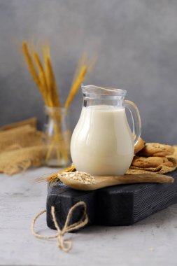 Yulaf sebze süt, laktoz ücretsiz