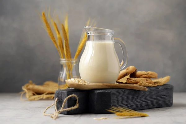 Hafer Pflanzliche Milch Laktosefrei — Stockfoto