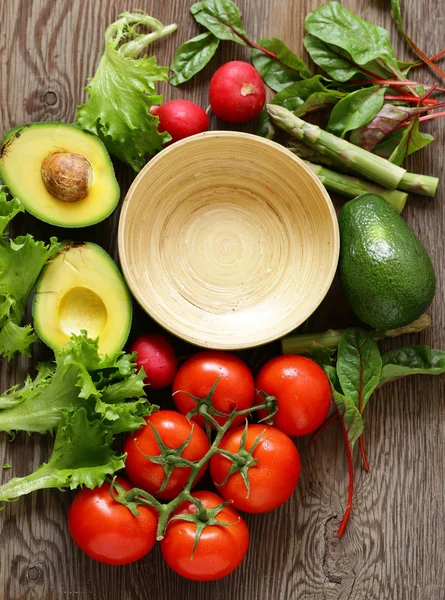 Légumes Frais Biologiques Pour Une Alimentation Saine — Photo