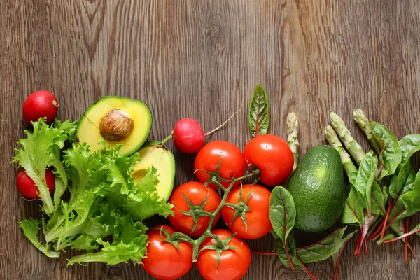 Verduras Orgánicas Frescas Para Una Alimentación Saludable — Foto de Stock