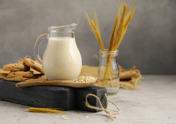 Hafer Pflanzliche Milch Laktosefrei — Stockfoto