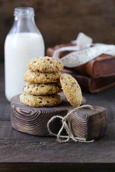 Biscoitos Caseiros Para Sobremesa Tratamento — Fotografia de Stock