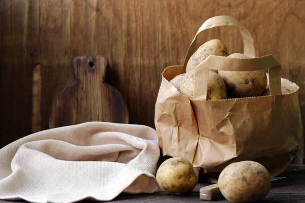 Organic Farm Potatoes Healthy Eating — Stock Photo, Image