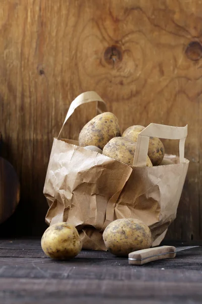 Organic Farm Potatoes Healthy Eating — Stock Photo, Image