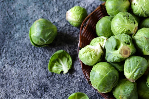 Organic Brussels Sprouts Healthy Food — Stock Photo, Image