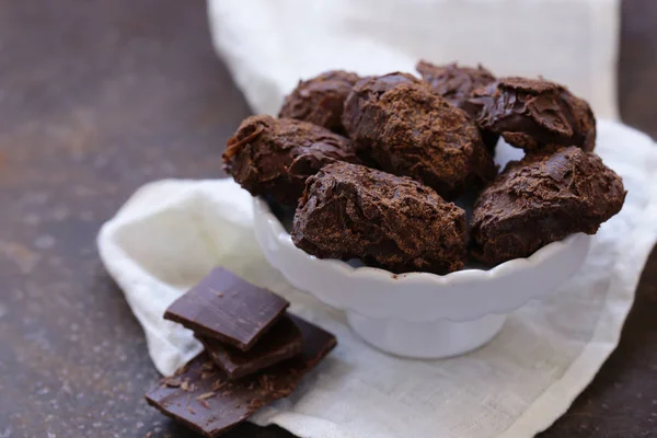 Homemade Chocolate Truffle Candy Sweets — Stock Photo, Image