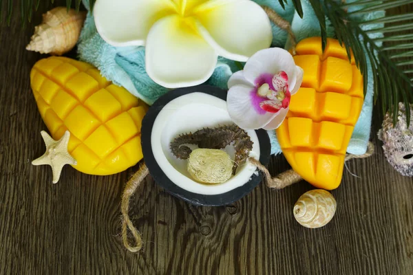 Thailändische Fruchtseife Tropisches Produkt — Stockfoto