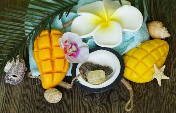 Jabón Frutas Tailandés Producto Tropical —  Fotos de Stock
