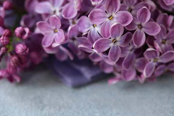 Buquê Lilás Branco Roxo Flores Primavera — Fotografia de Stock