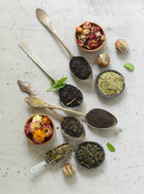 kaşık çay çeşitli