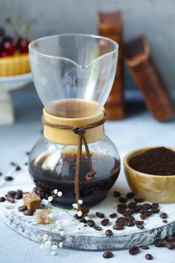 kemex yapılan kahve natürmort