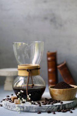 kemex yapılan kahve natürmort