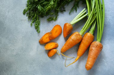 doğal organik havuç, rustik tarzı