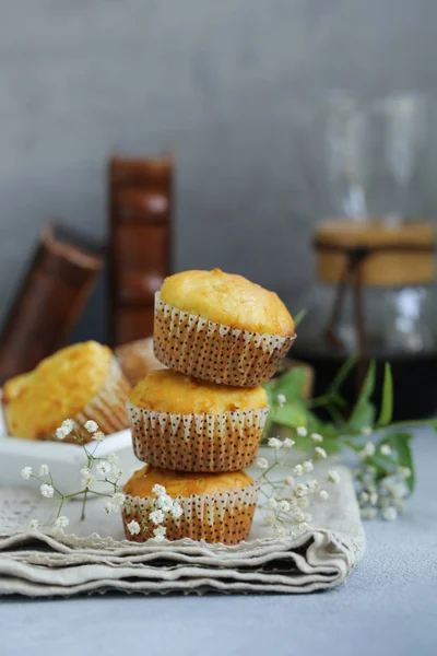 Magdalenas Hechas Casa Para Postre Regalo — Foto de Stock