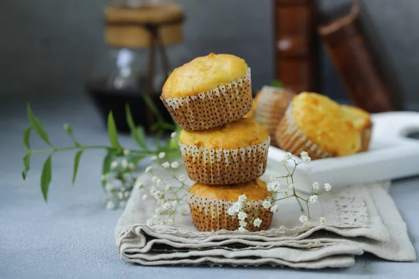 Magdalenas Hechas Casa Para Postre Regalo — Foto de Stock