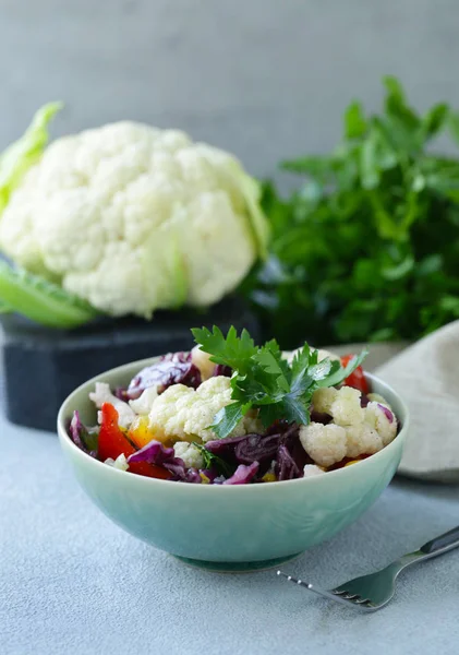 Fresh Cauliflower Salad Healthy Eating — Stock Photo, Image