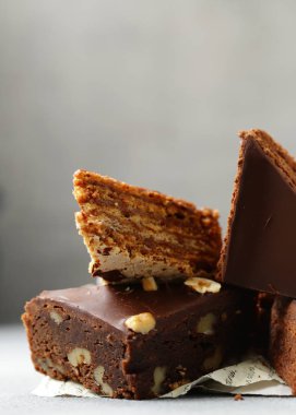 Süper çikolata kek, çeşitli Brownie