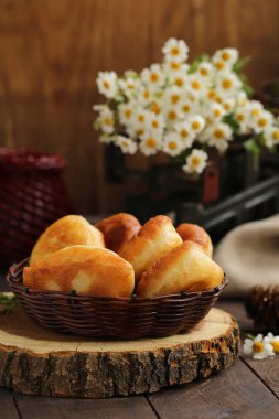 ev yapımı kızarmış turta, rustik tarzı