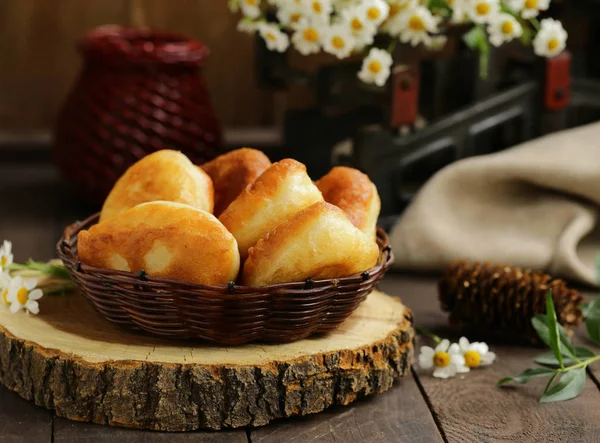 Tartas Fritas Caseras Estilo Rústico — Foto de Stock