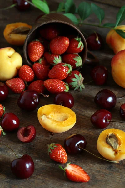 Berries Assortment Antioxidants Vitamins Healthy Diet — Stock Photo, Image