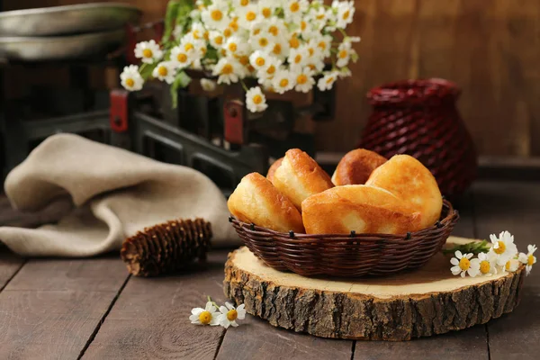 Tartas Fritas Caseras Estilo Rústico — Foto de Stock