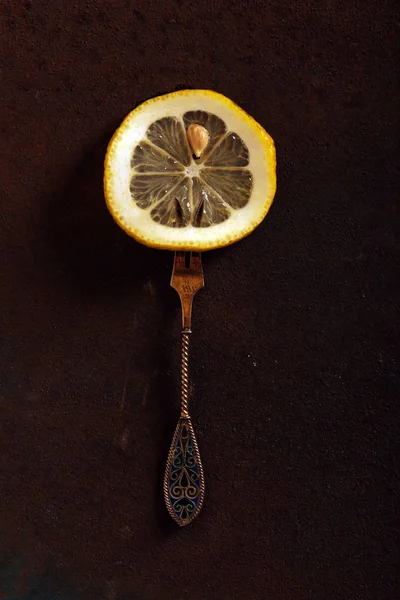 Färsk Naturlig Ekologisk Frukt Citron — Stockfoto