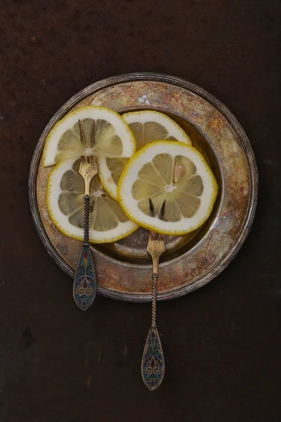 Fresh Natural Organic Fruit Lemon — Stock Photo, Image