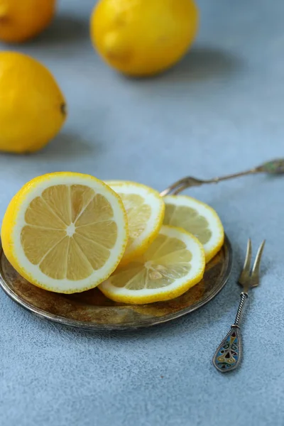 Fresh Natural Organic Fruit Lemon — Stock Photo, Image