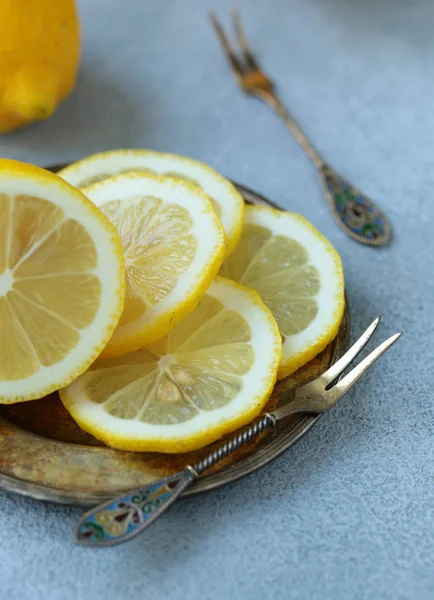 Čerstvé Přírodní Organické Ovocné Citrony — Stock fotografie