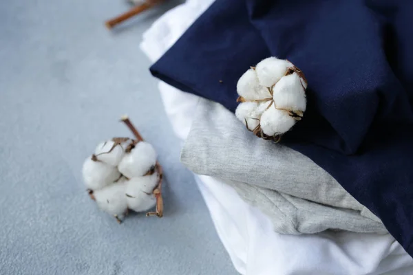 Natuurlijke Biologische Kleding Van Met Twijgen Van Katoen — Stockfoto