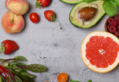 sağlıklı beslenme ve diyet için meyve ve sebze