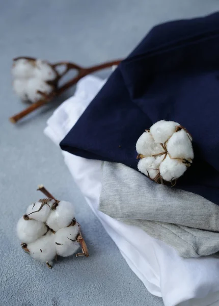 Natuurlijke Biologische Kleding Van Met Twijgen Van Katoen — Stockfoto