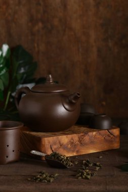 tören yeşil çay için çay seti