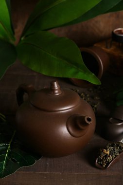 tören yeşil çay için çay seti