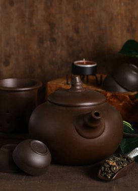 tören yeşil çay için çay seti