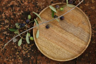 Taze organik zeytin geleneksel çerez