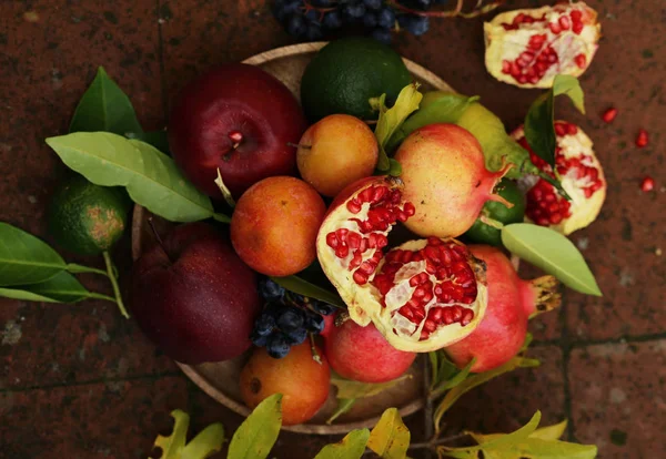 Fruits Naturels Biologiques Pour Une Alimentation Saine — Photo