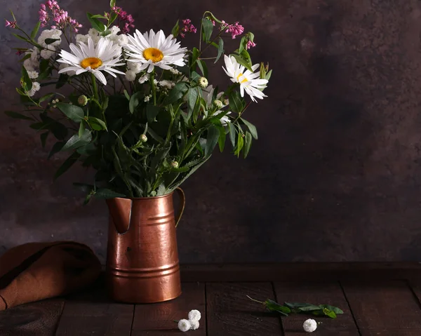 Bouquet Marguerites Fleurs Sauvages — Photo