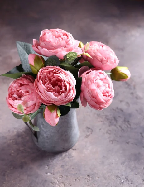 Pink Peonies Interior Decoration — Stock Photo, Image