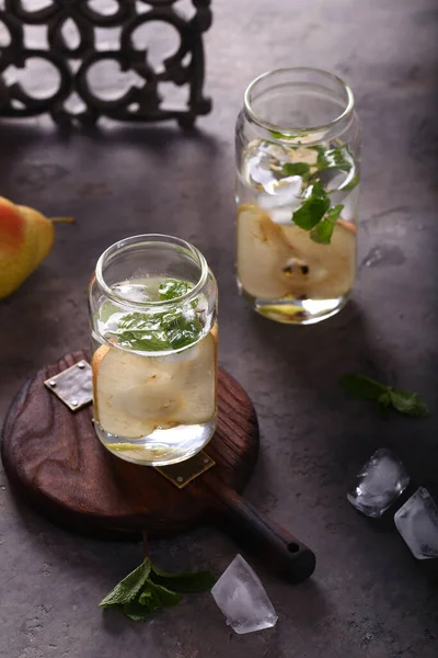 Doğal Buzlu Limonata Buzlu Çayı — Stok fotoğraf
