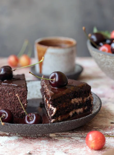 Chocolate Cake Dessert Treat — Stock Photo, Image