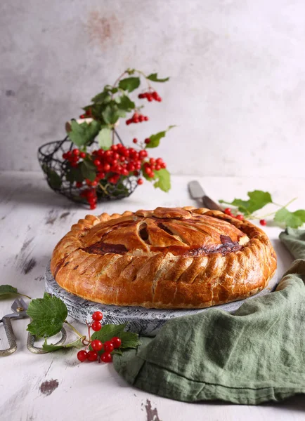 Homemade Berry Pie Table — Stock Photo, Image