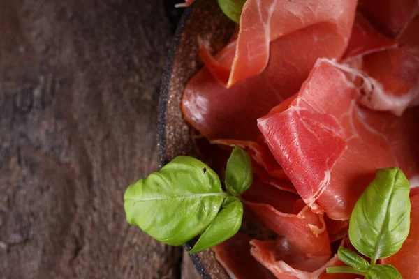 Italian Snack Prosciutto Ham Antipasto — Stock Photo, Image