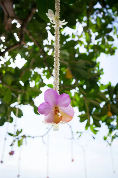 Floral Arrangement Wedding Ceremony Beach — Stock Photo, Image