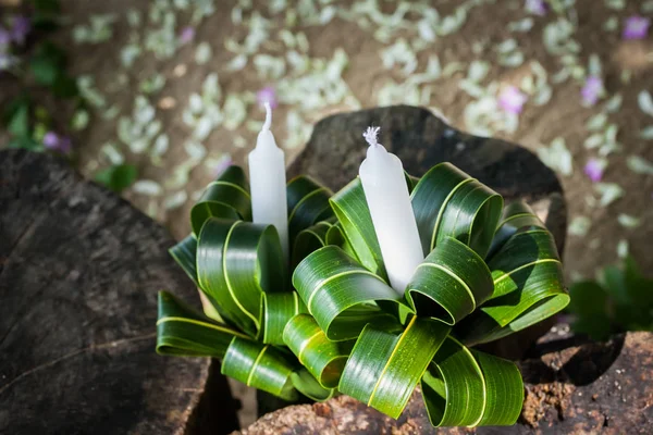 Acuerdo Floral Una Ceremonia Boda Playa — Foto de Stock