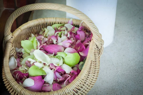 Blumenschmuck Bei Einer Hochzeitszeremonie Thailand — Stockfoto
