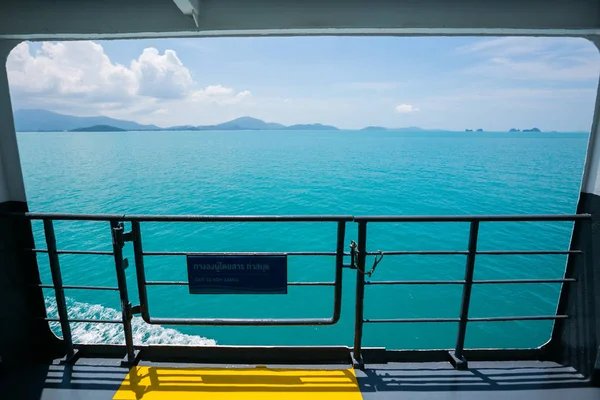 Koh Samui Feribota Görüntüleyin — Stok fotoğraf