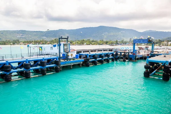 Liman Seatran Feribot Terminali Bir Iskele Koh Samui Surat Thani — Stok fotoğraf